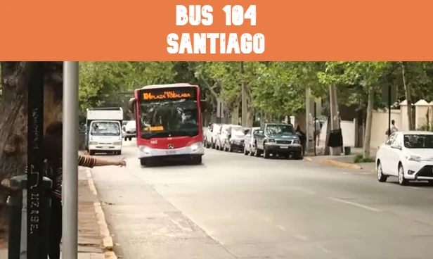 Micro Línea 104 Santiago: Recorrido, horarios y mapa
