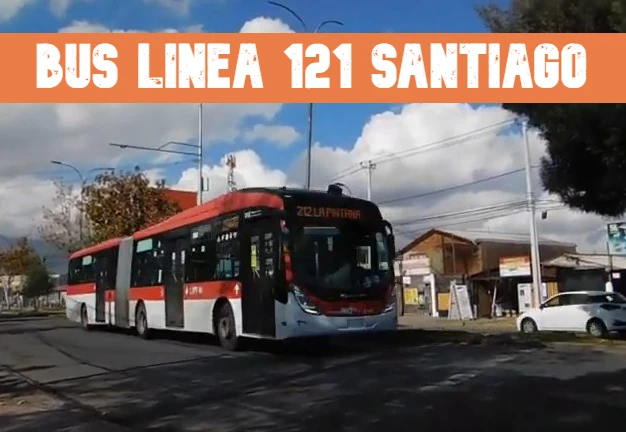 Bus Línea 121 Santiago Recorrido y Horarios