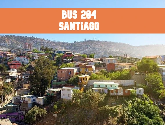 Micro Línea 204 Santiago: Recorridos, horarios y mapa