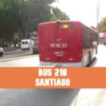 Micro Línea 210 Santiago: Recorrido, horarios y mapas