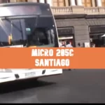 Micro Línea 205C Santiago: Recorrido, horarios y mapa