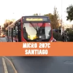 Micro Línea 207C Santiago: Recorrido, horarios y mapa