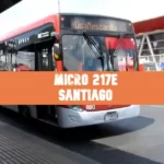 Micro Línea 217E Santiago: Recorridos, horarios y mapa