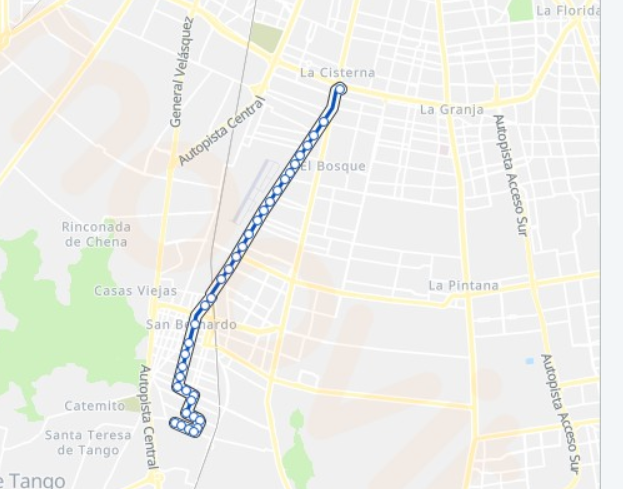 Recorrido y Mapa del autobús Línea 211C